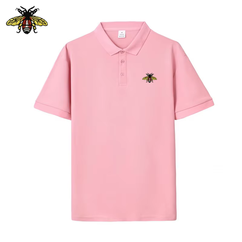 Polo brodé abeille pour homme EUR – Nouveau produit de haute qualité