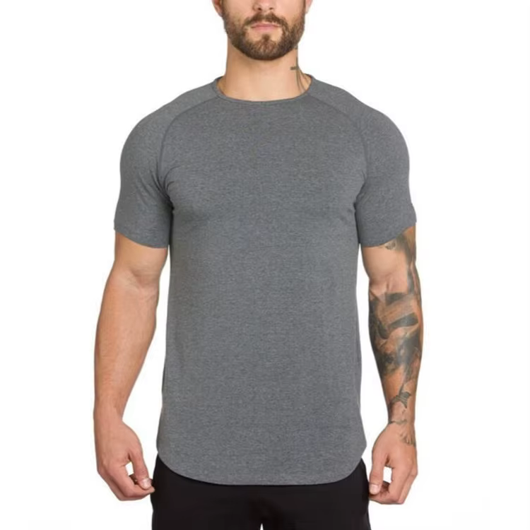 Vêtements de sport vierges Fitness T-shirt hommes mode étendre Hip Hop été à manches courtes