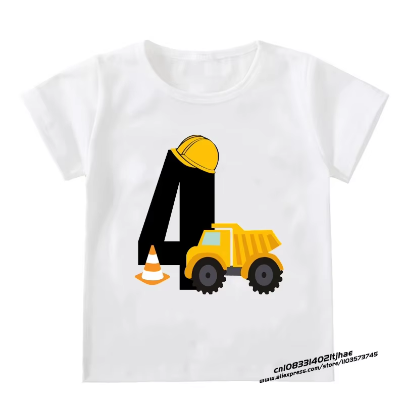 Enfants garçons T-shirts bébé à manches courtes pelle hauts