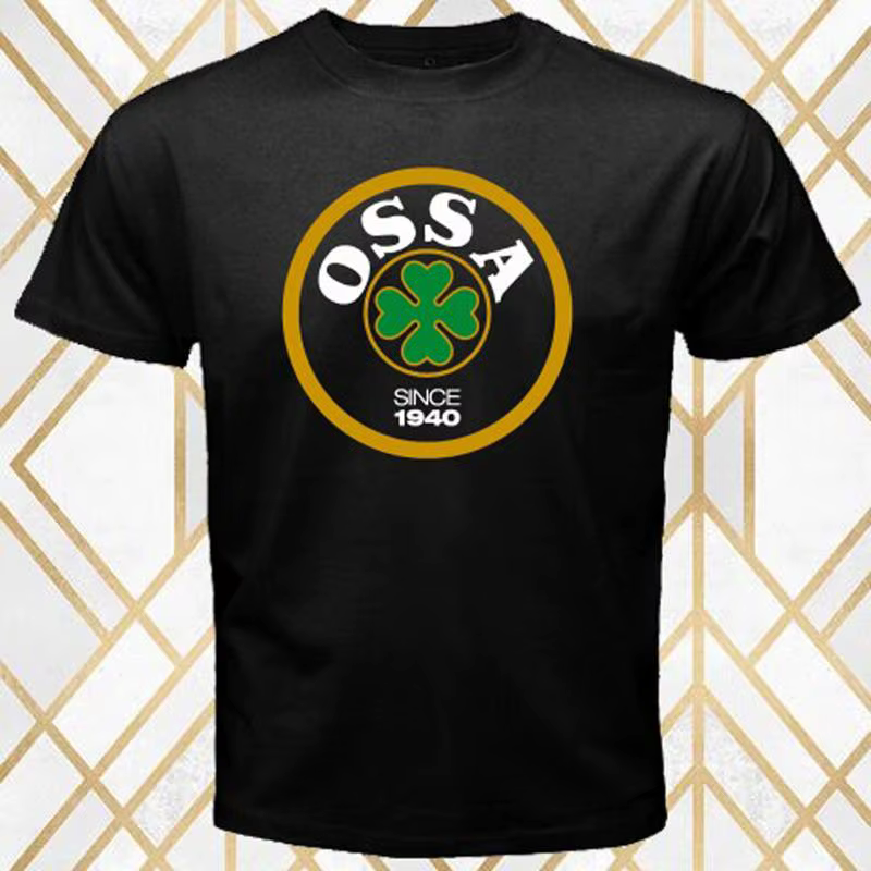 Ossa moto classique t-shirt noir homme taille S 3XL