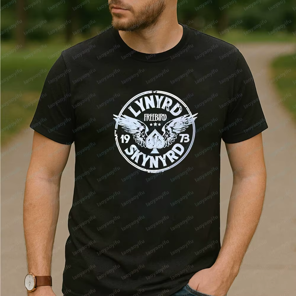Lynyrd Skynyrd Band's Summer Fashion T-shirt confortable à manches courtes pour hommes et femmes