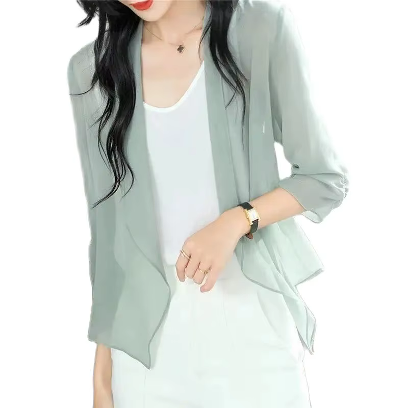Cardigan en mousseline pour femme