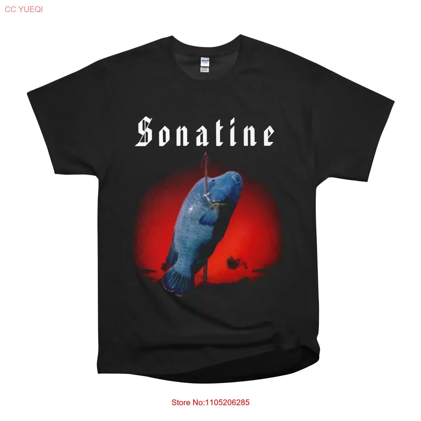 NWT Sonatine Takeshi Kitano film japonais t-shirt vintage lavé haut polyvalent pour un usage quotidien streetwear respirant
