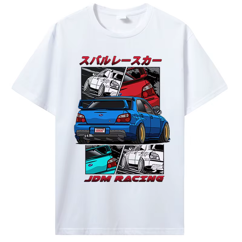 T-Shirt Classique en Coton à Col Rond pour Homme