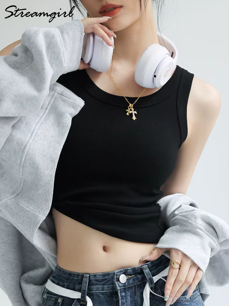 Debardeurs femme été, Camisole Oupill-Camisole en Fil Précieux