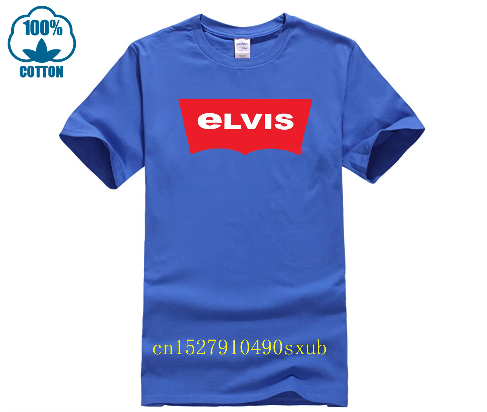 Hommes T-shirt décontracté Elvi gros plan Photos de la Performance