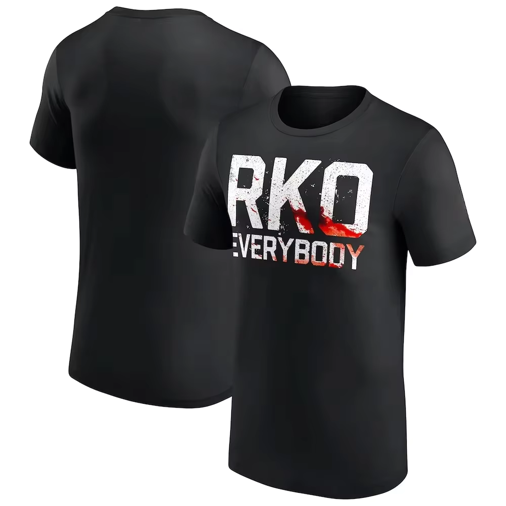 RKO T-shirt de lutte déchiré unisexe pour hommes et femmes