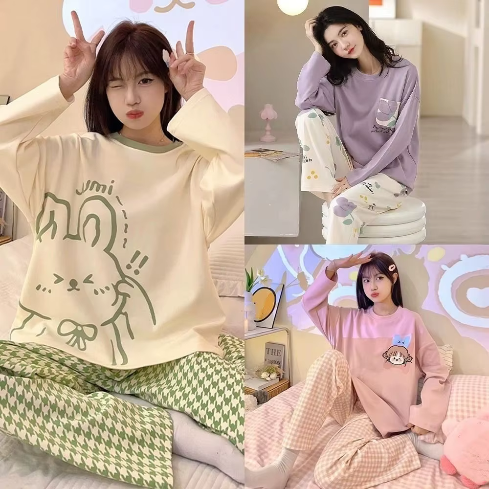 Pyjama deux pièces à manches longues pour femmes