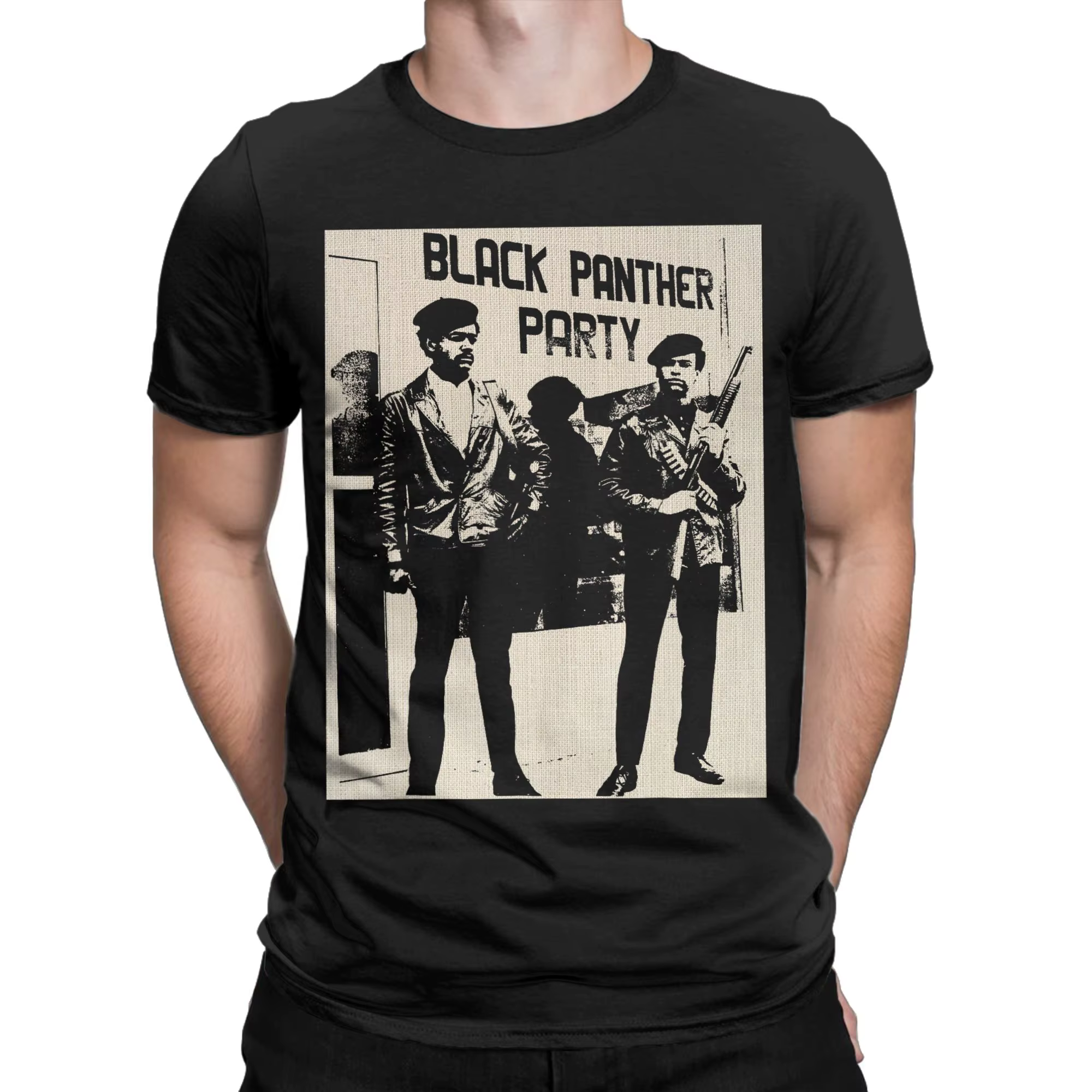 T-Shirt pour hommes Black Panther Party