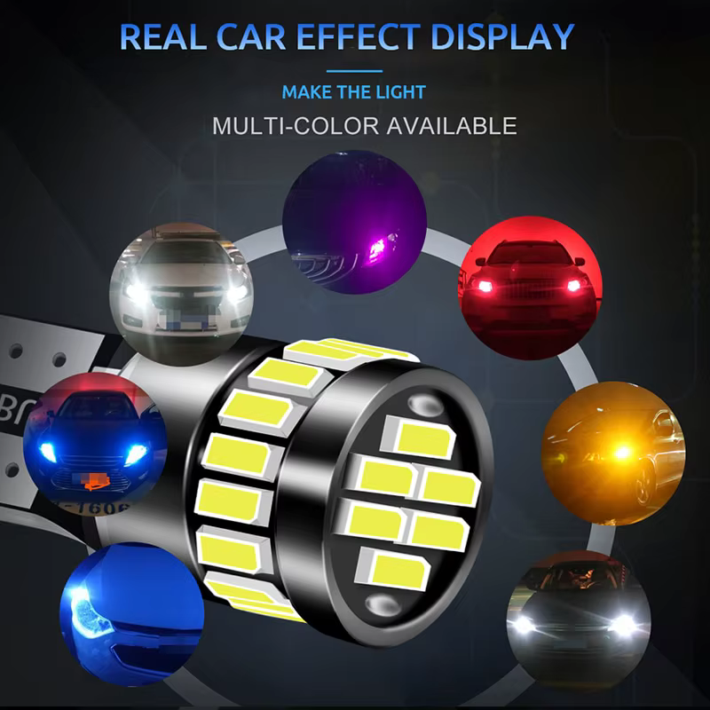 2x W5W T10 21SMD Led Ampoules Canbus Voiture Intérieur Ampoules Parking Position Lampe Carte Dôme Lampes de Lecture