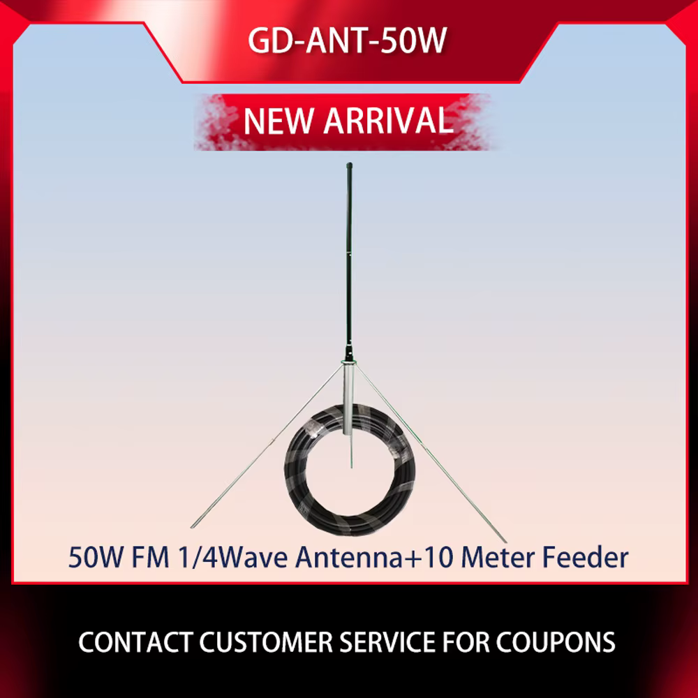 GD-Antenne Transmetteur 15W Antenne télescopique ou adaptateur ou antenne 50w 1/4 ondulée