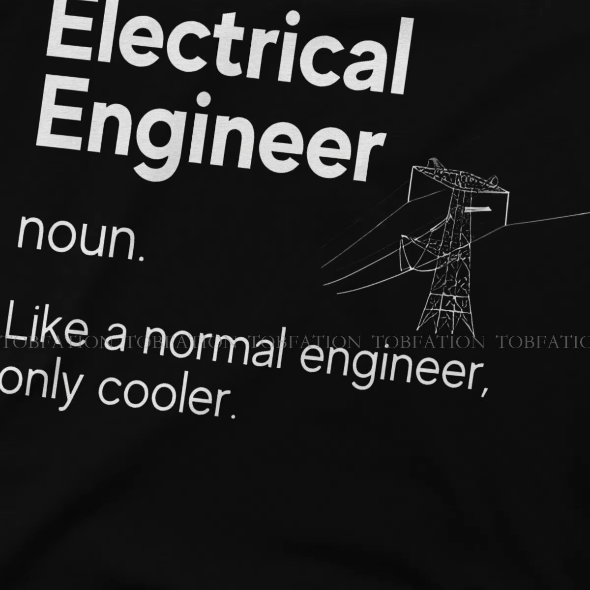 Définition Geek t-shirt Unique ingénieur électricien électrique confortable idée cadeau créative