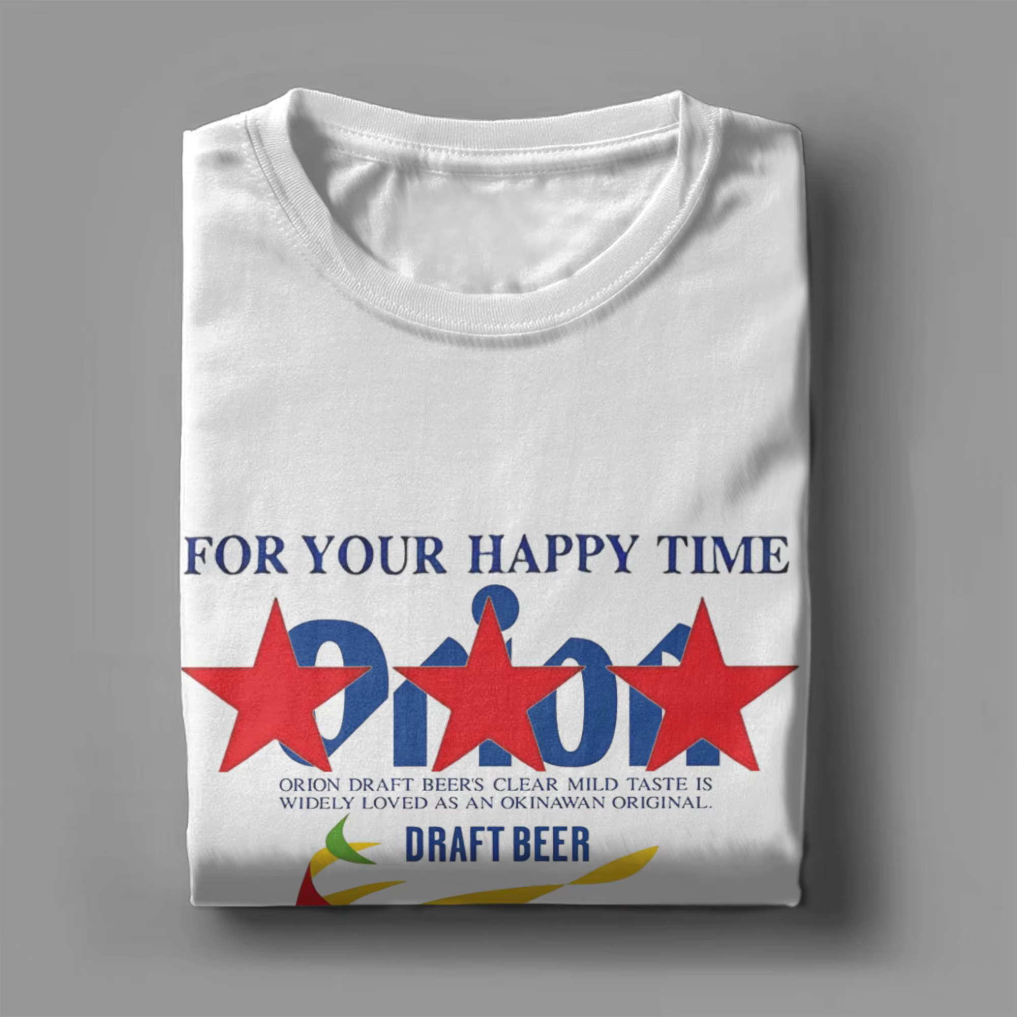 T-Shirt en coton Orion Okinawa Beer pour hommes