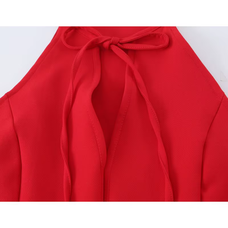 Haut Peplum Femme HipSeam avec Nœud – Nouvelle Collection Été 2026 – Camisole Halter Chic
