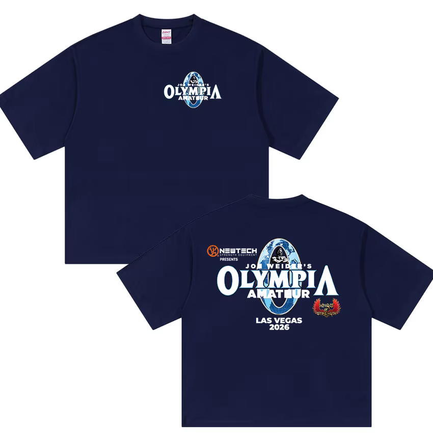 T-shirt graphique Olympia Gym Fitness Pump 2026 pour homme