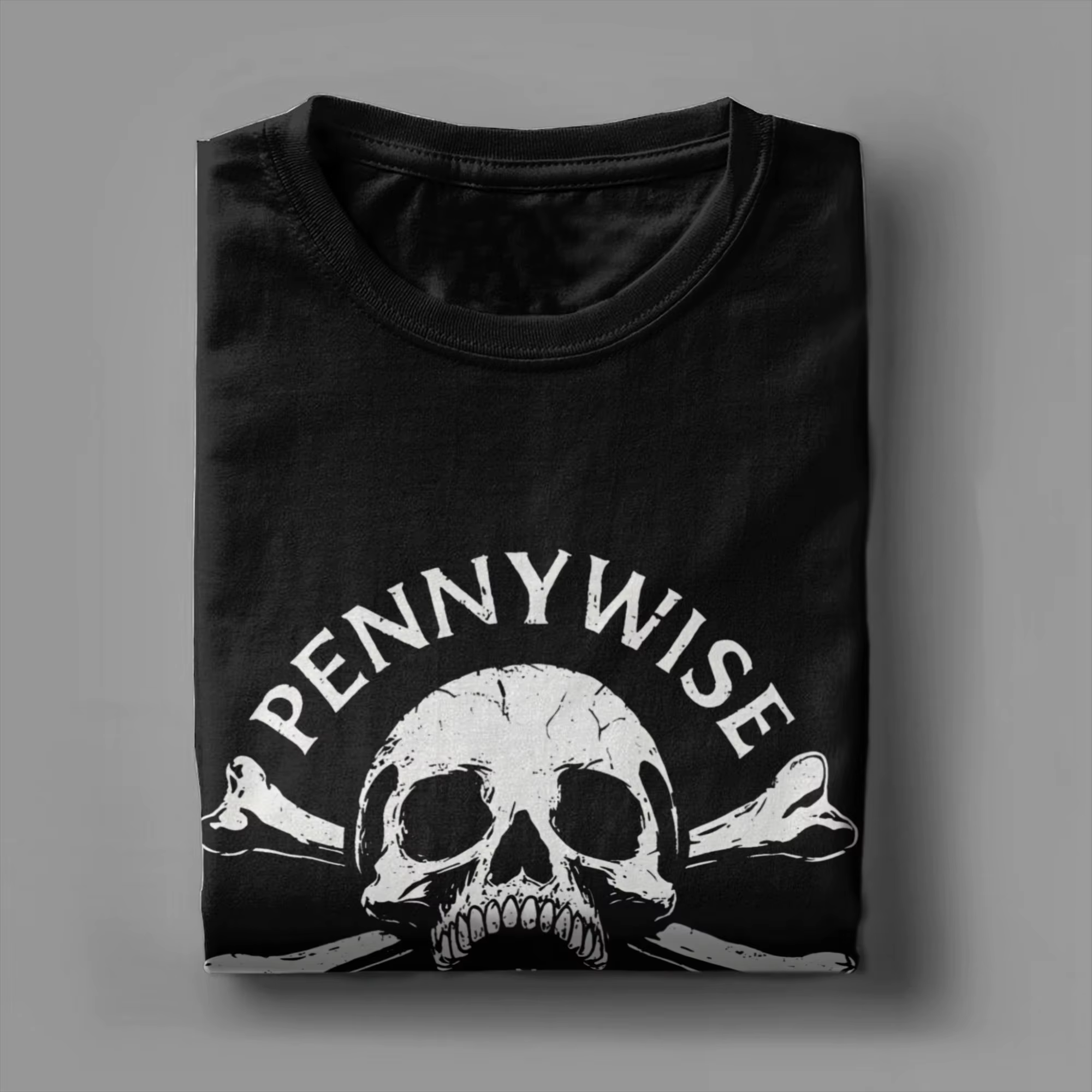 T-shirt Punk Art Pennywise Band Merch pour hommes