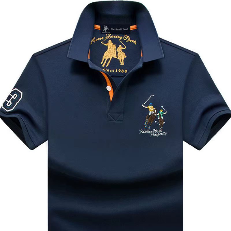 Polo T-shirt Homme en Coton Grande Taille