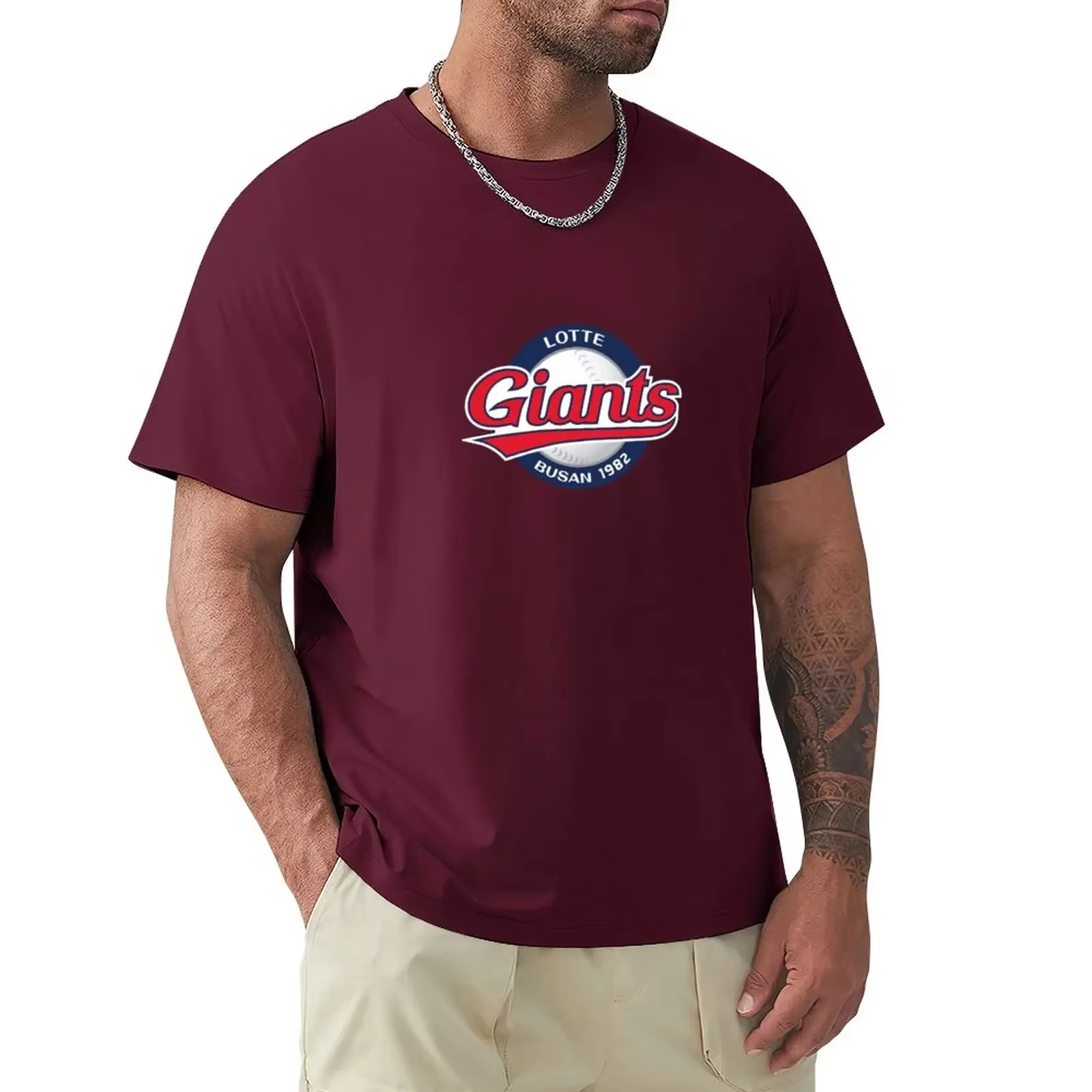 T-shirts noirs pour hommes KBO LOTTE GIANTS BUSAN Logo emblème-coréen Baseball Merch chapeau casquettes Snapback tasse