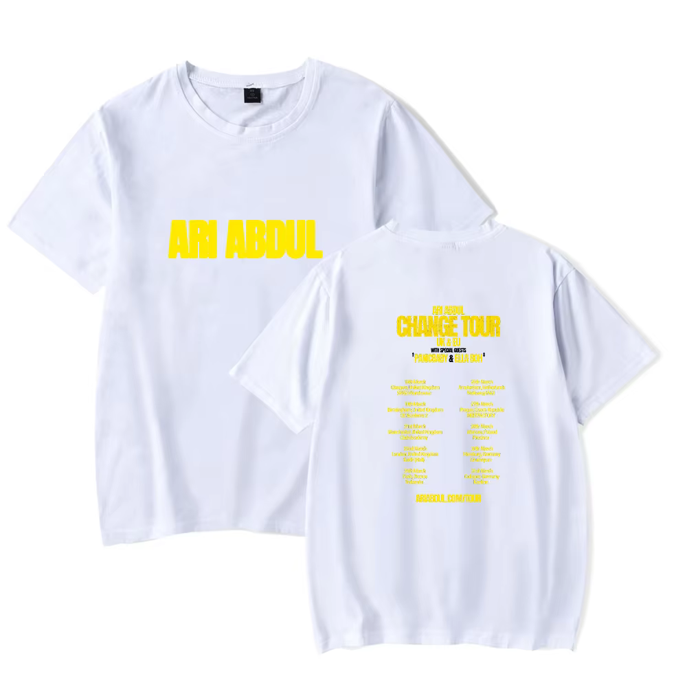 Ari Abdul Change tour Merch Tshirt pour hommes et femmes