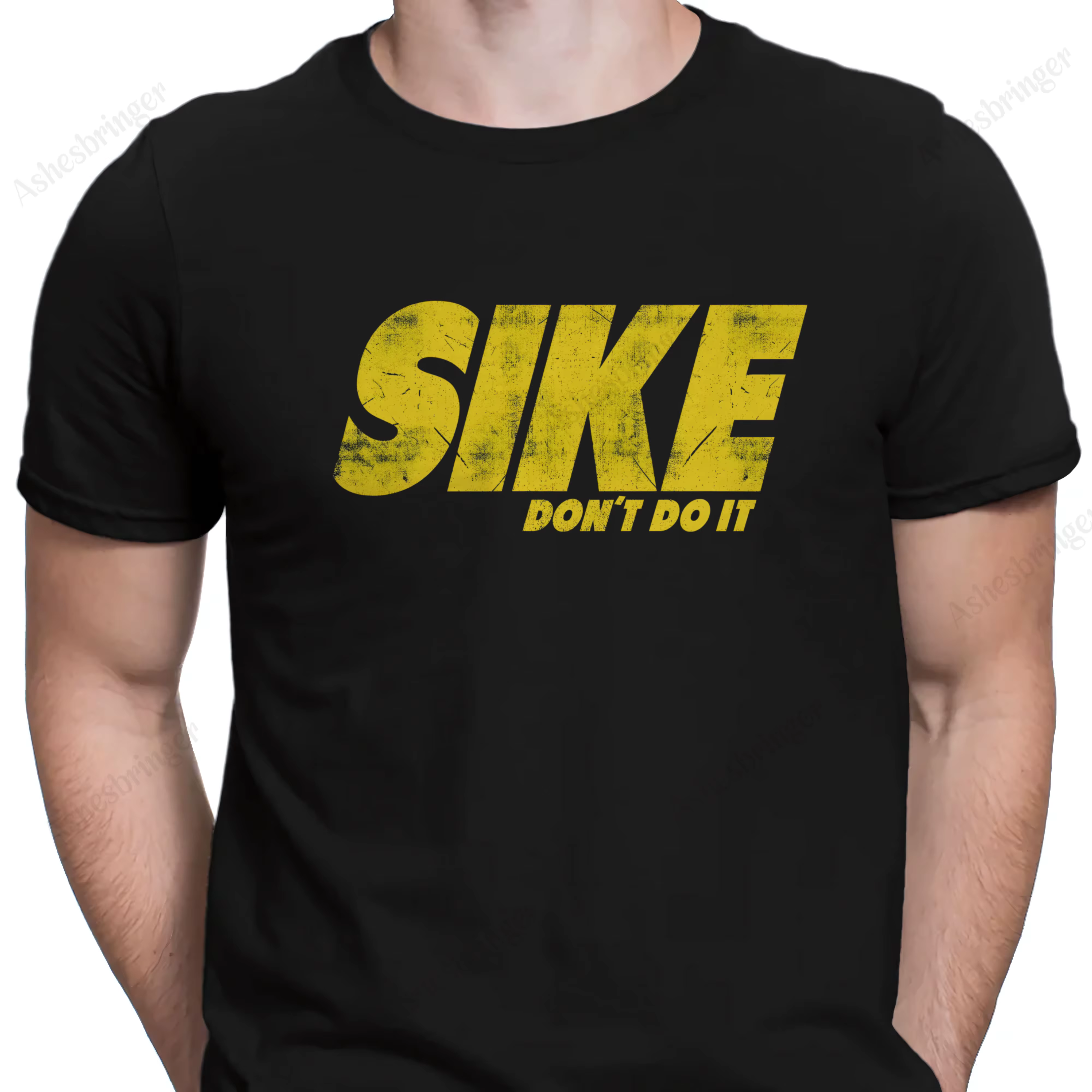 SIKE, DON'T DO IT T-Shirt DRÔLE Journal d'un enfant Wimpy PREMIUM COTON Tee Street Style décontracté pour hommes et femmes