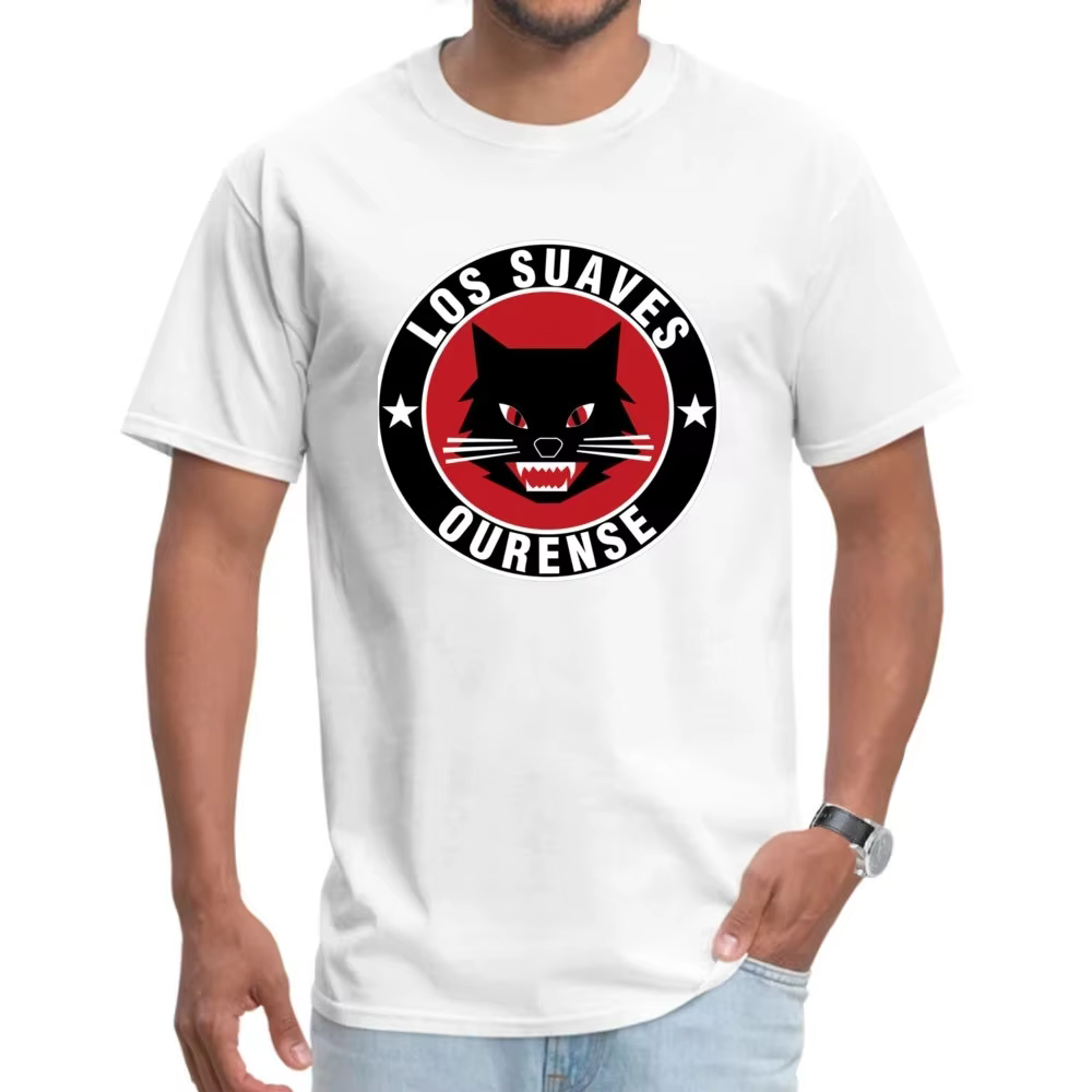 T-shirt imprimé en 3D à col rond pour hommes