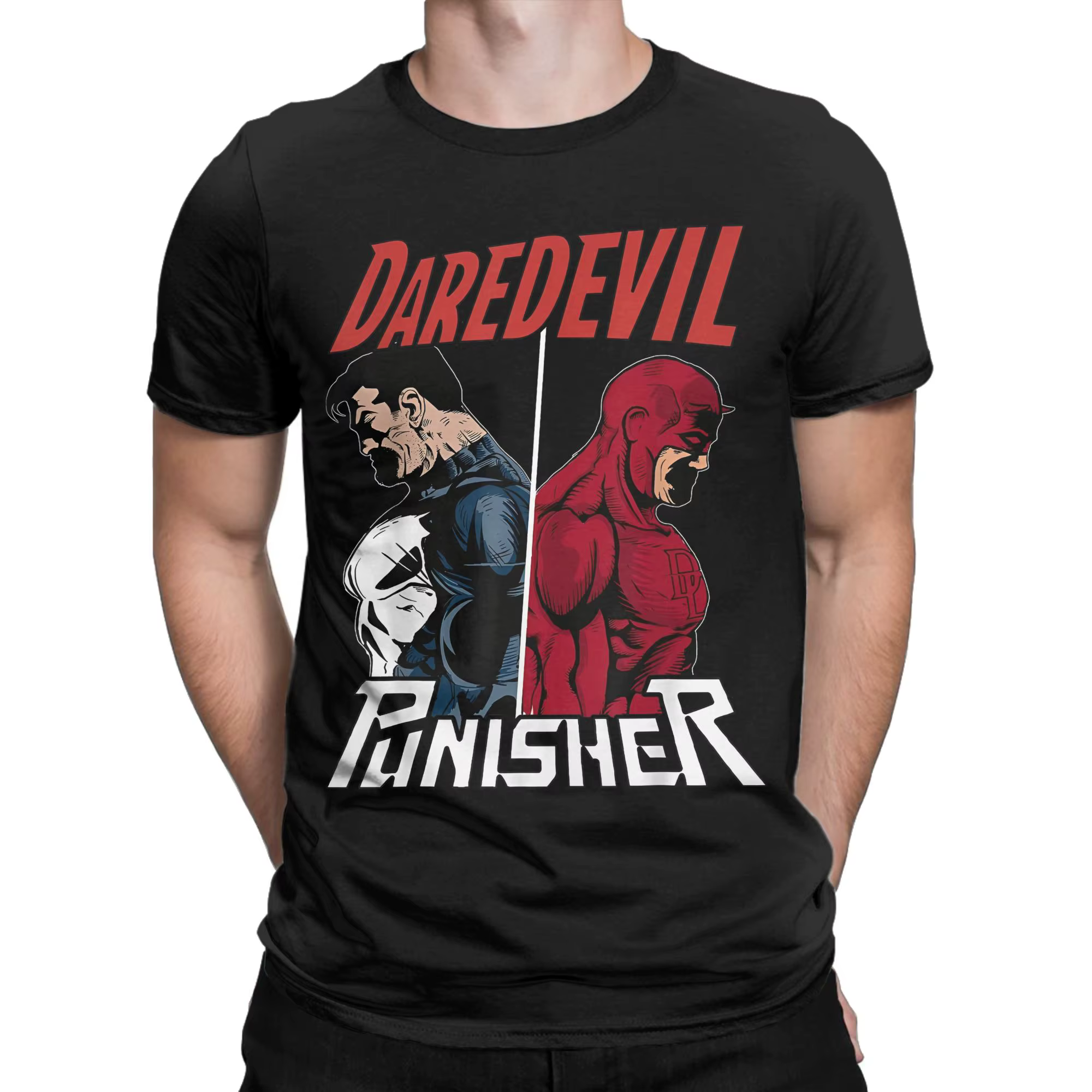 T-shirts Daredevil The Punisher Only One Way pour hommes et femmes