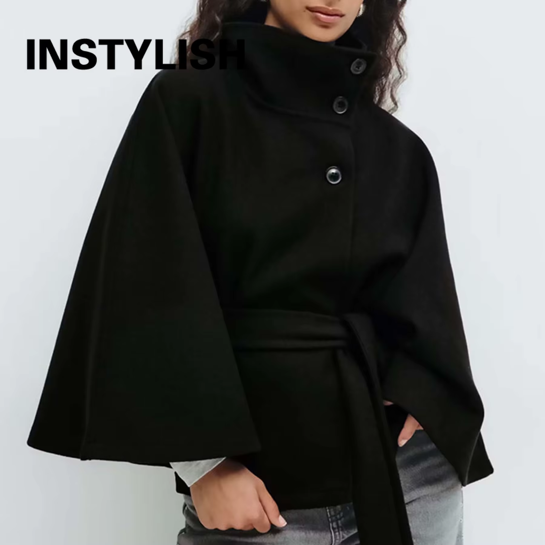 Femmes à lacets col haut vestes