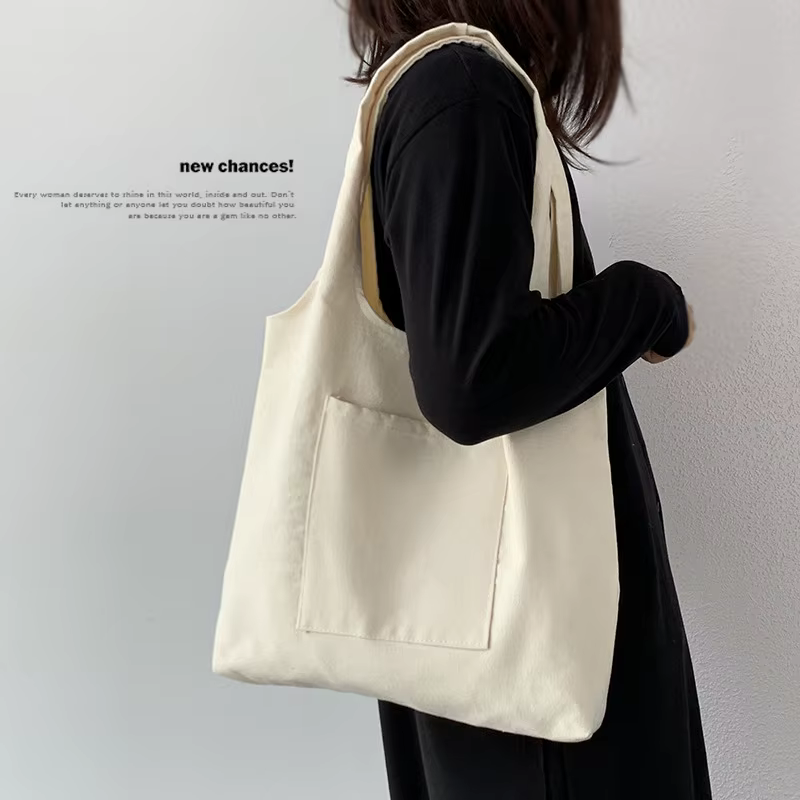 Sac fourre-tout en toile personnalisé avec impression
