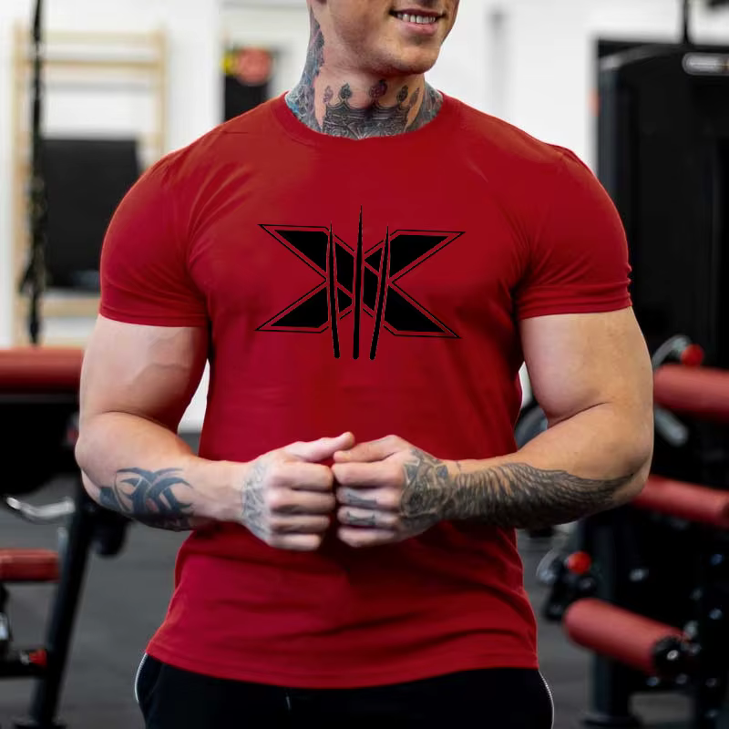 T-shirt pour hommes musculation graphique t-shirts entraînement Fitness