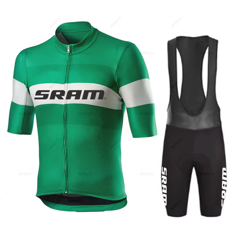 Ensemble de maillot de cyclisme à manches courtes pour hommes