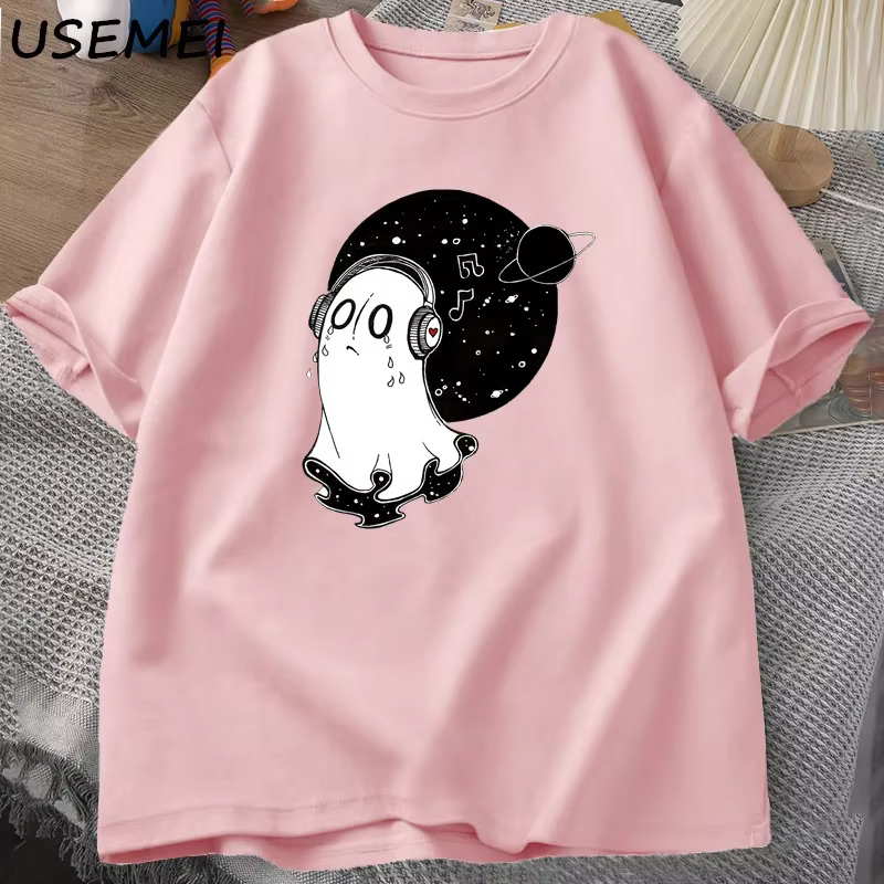 Napstablook Undertale T-shirt à manches courtes en coton pour hommes et femmes