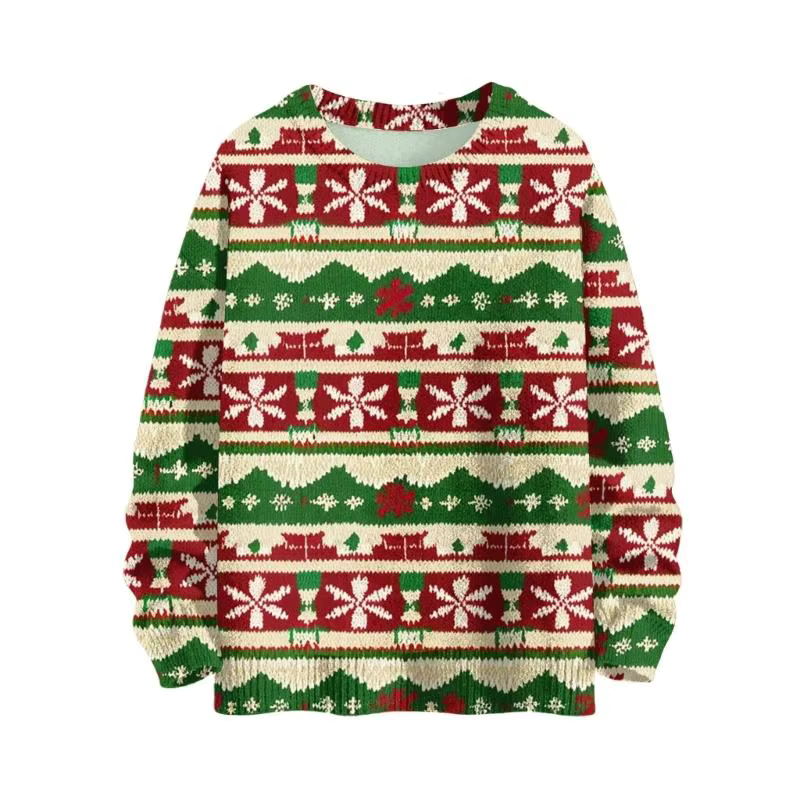 39BB Pull Noël à manches longues pour Sweat-shirt imprimé