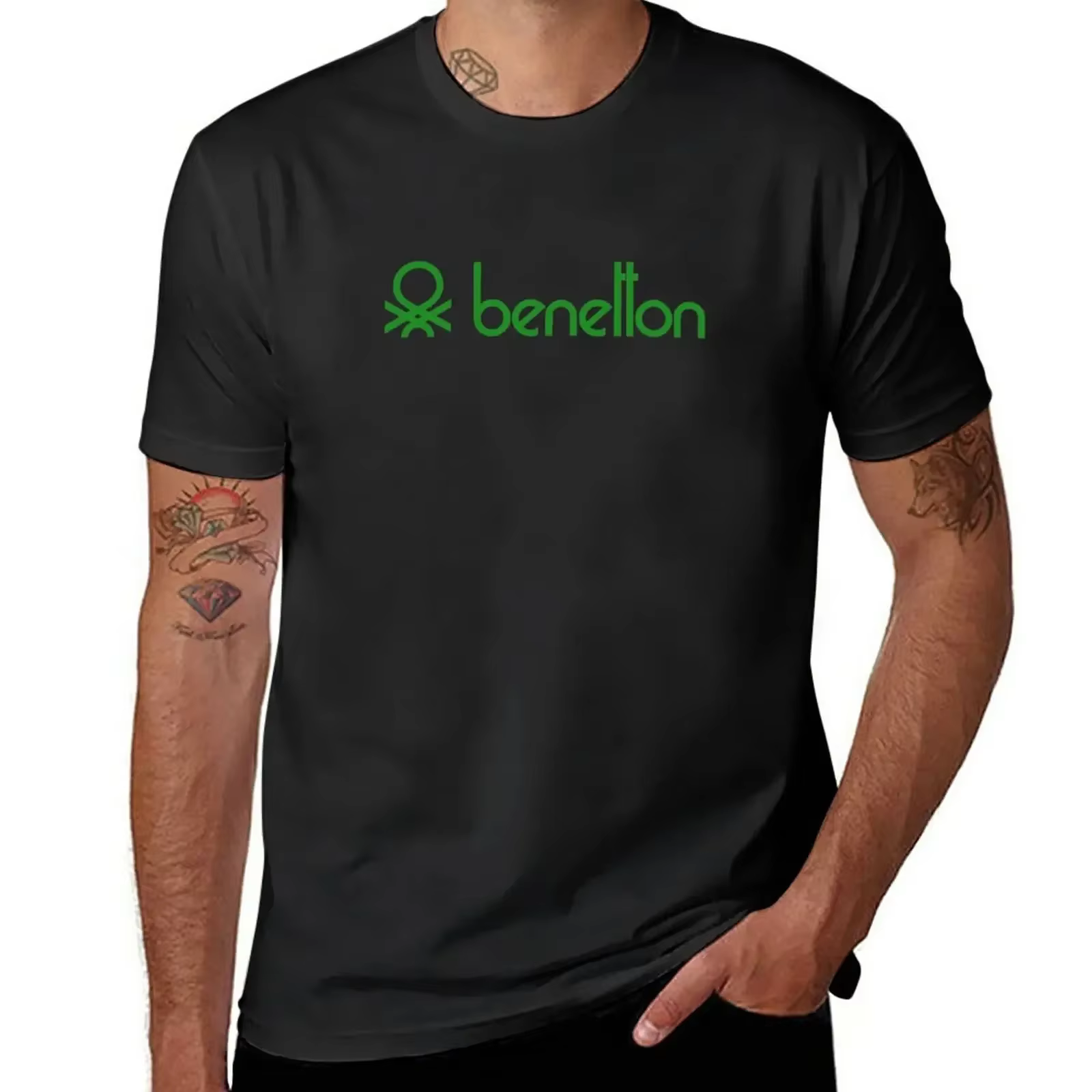 T-shirt imprimé pour homme United Colors of Benetton