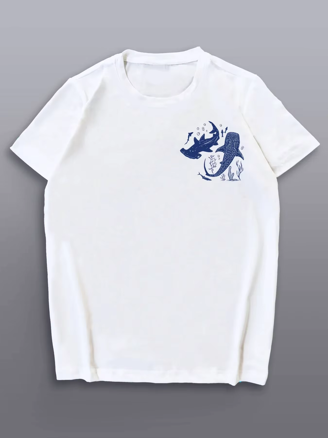 Je vous pouvez aider lettre motif col rond femmes T-shirt à manches courtes mode impression chemise