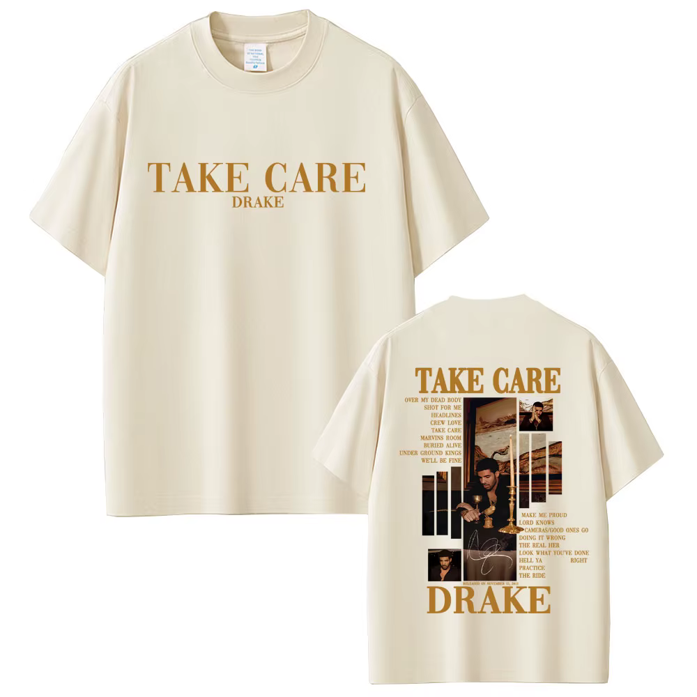 Rappeur Drake prendre soin Album graphique T-shirt hommes femmes Hip Hop mode Pop musique
