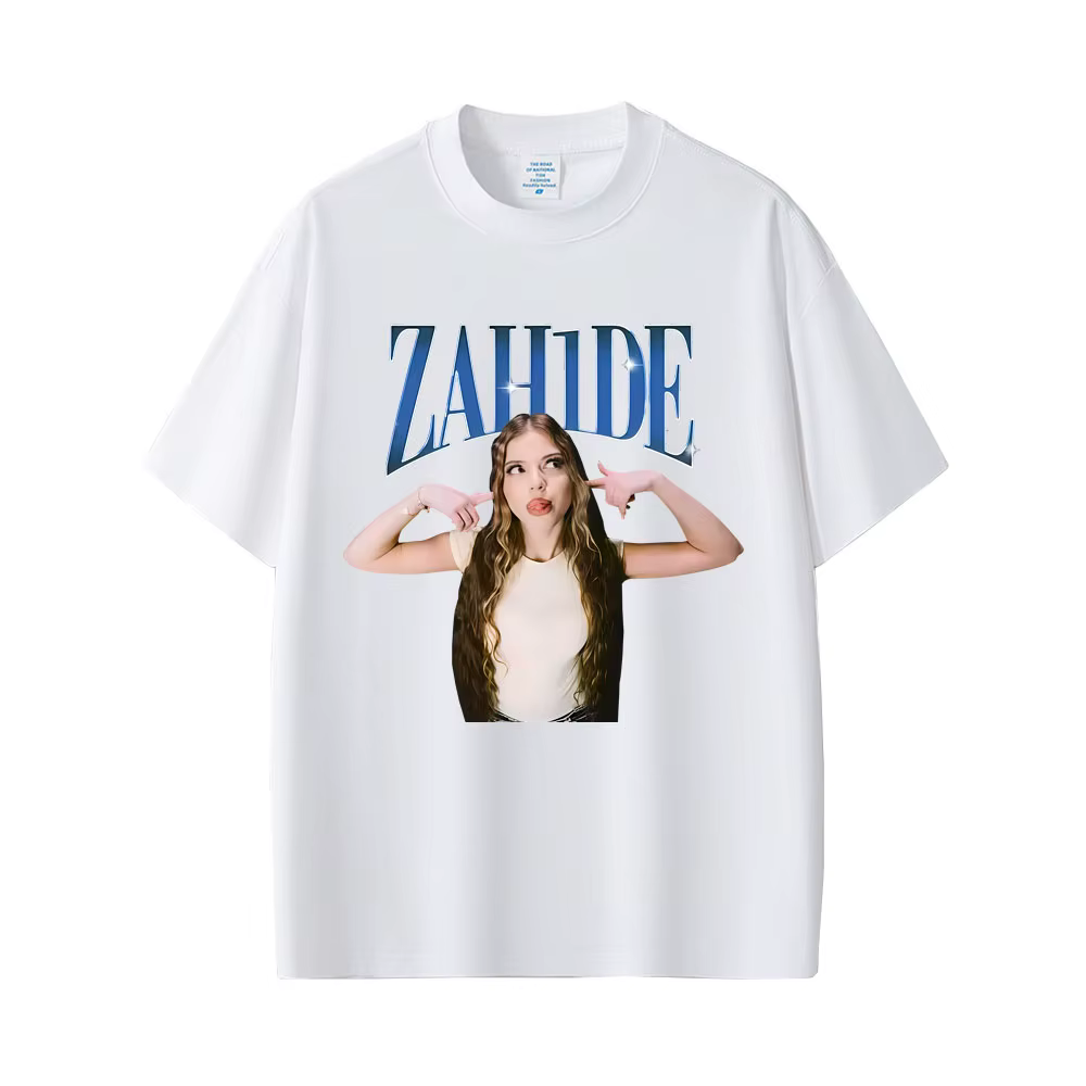 Chanteur Zahide imprimé graphique T-shirts hommes femmes mode décontracté coton à manches courtes