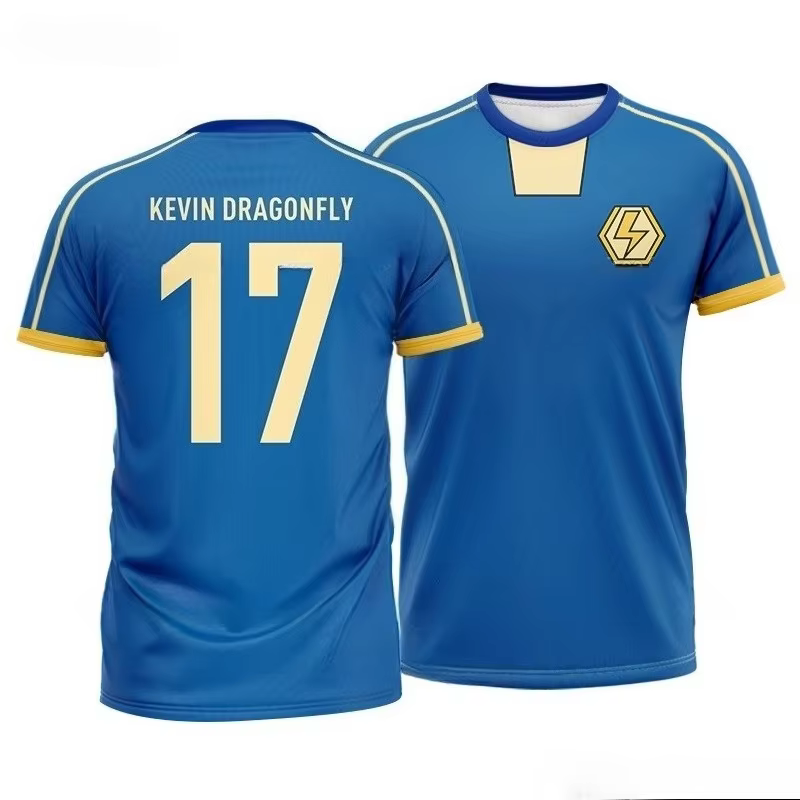 Axel Blaze Jersey Inazuma Eleven Kaio Cosplay Anime T-shirt impression 3D enfant Football équipe uniforme été hommes