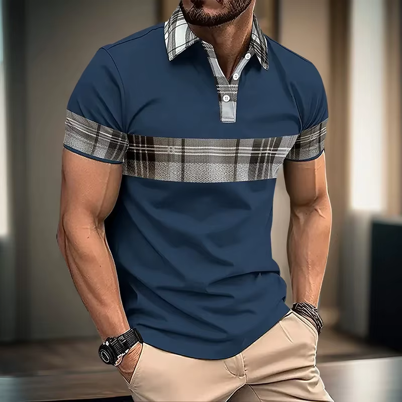 Polo à rayures pour hommes