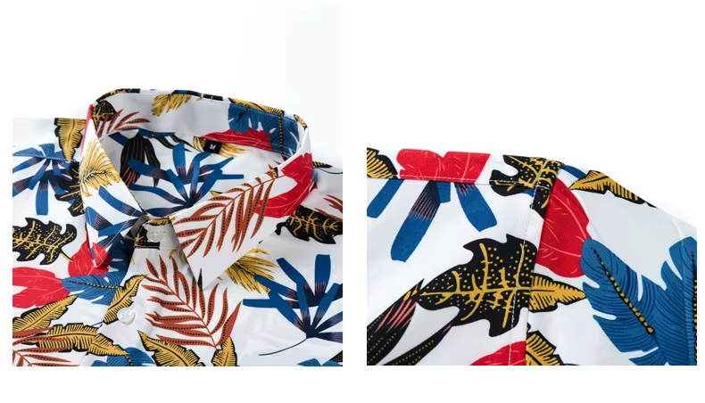 Chemise de plage hawaïenne pour homme