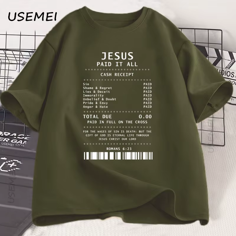 Jésus payé tout T-Shirt chrétien