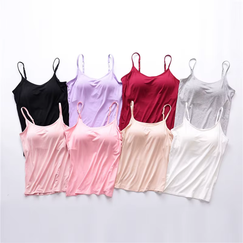 Camisole astronomique avec soutien-gorge rembourré intégré pour femme