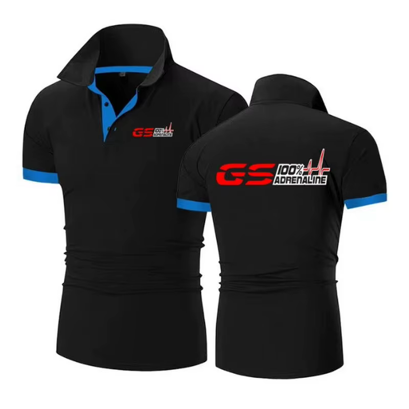 GS 100% Adrenaline Hurrad Biker Fan Polo à manches courtes Tee Shirts GS1200 F1 M3 figuré M5 M6 X5 X6