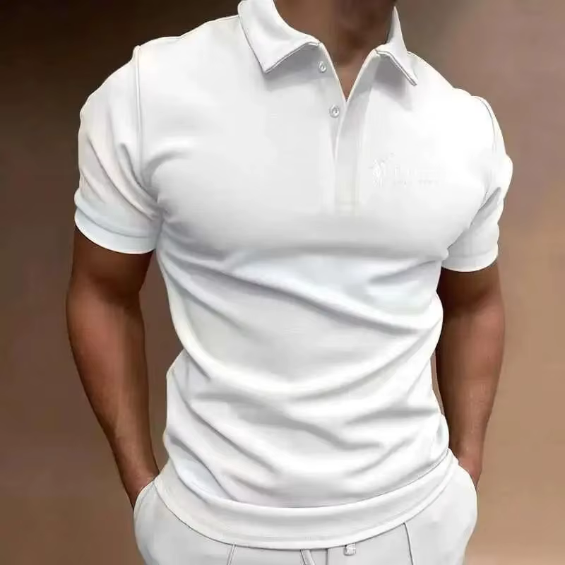 Polo décontracté pour homme à manches courtes