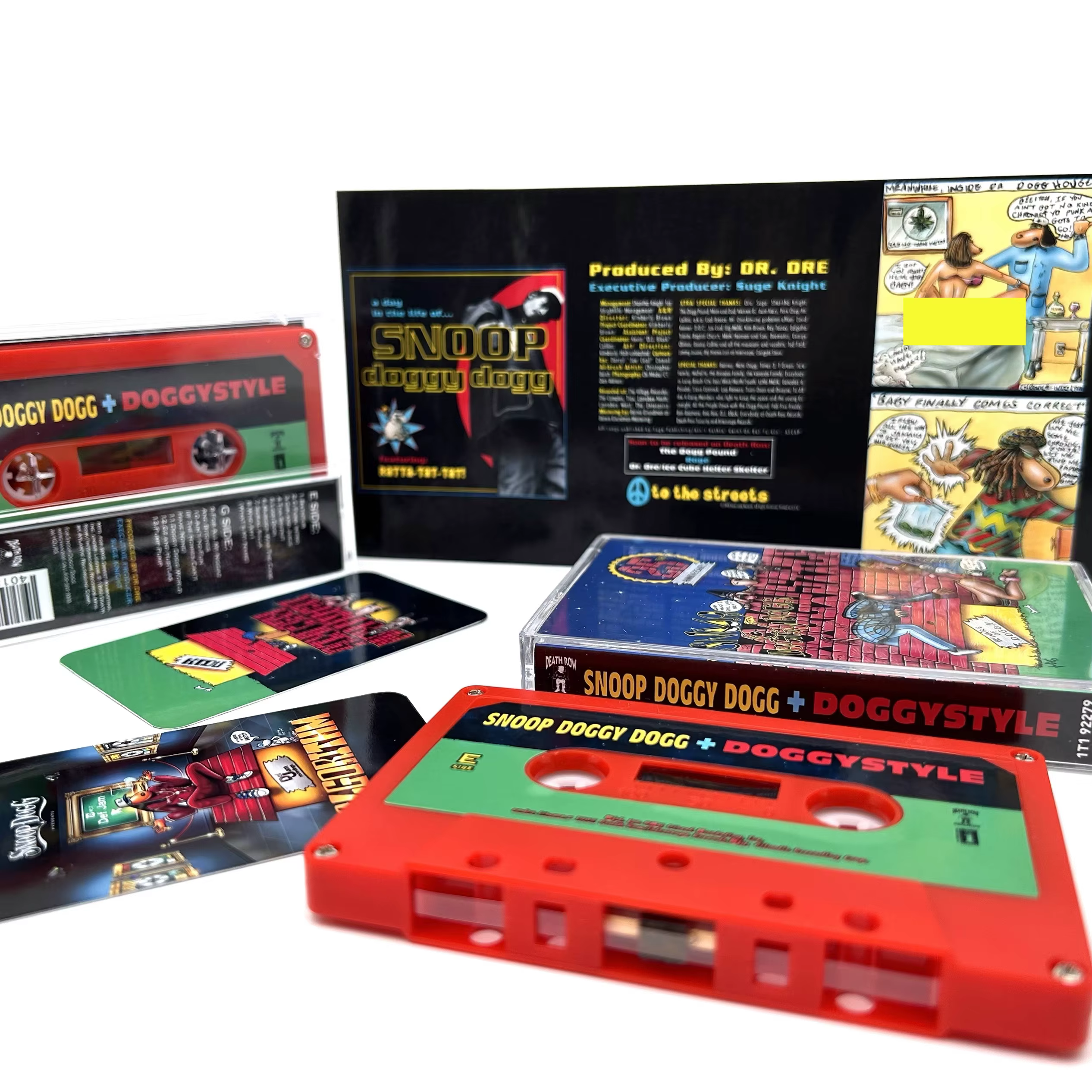 G-Funk Snoop Dogg bande musicale Doggystyle Album Gin et Jus Cassettes Cosplay baladeur voiture enregistreur pistes sonores boîte fête musique