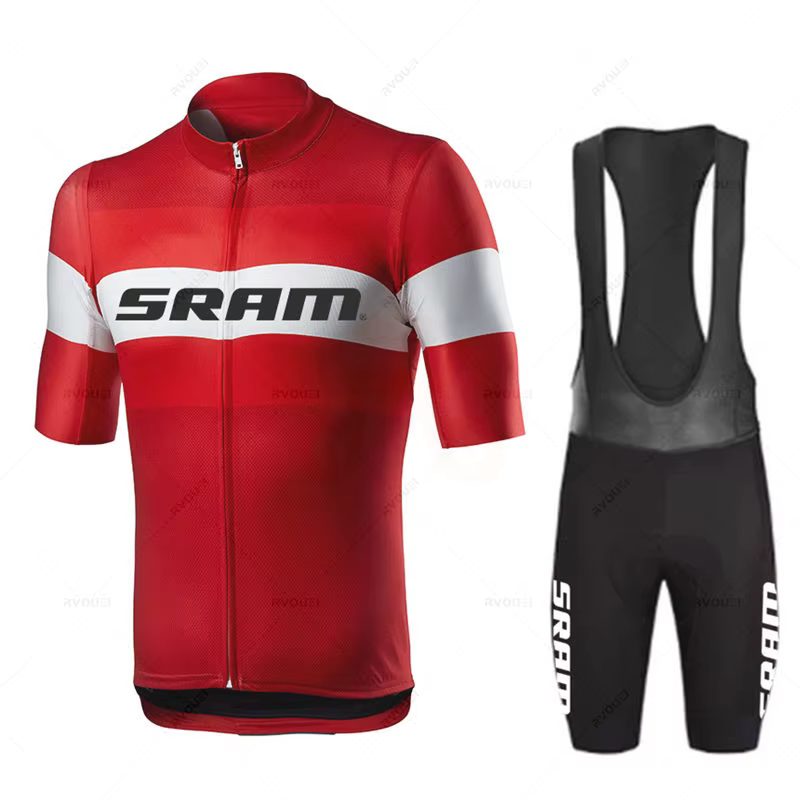 Ensemble de maillot de cyclisme à manches courtes pour hommes