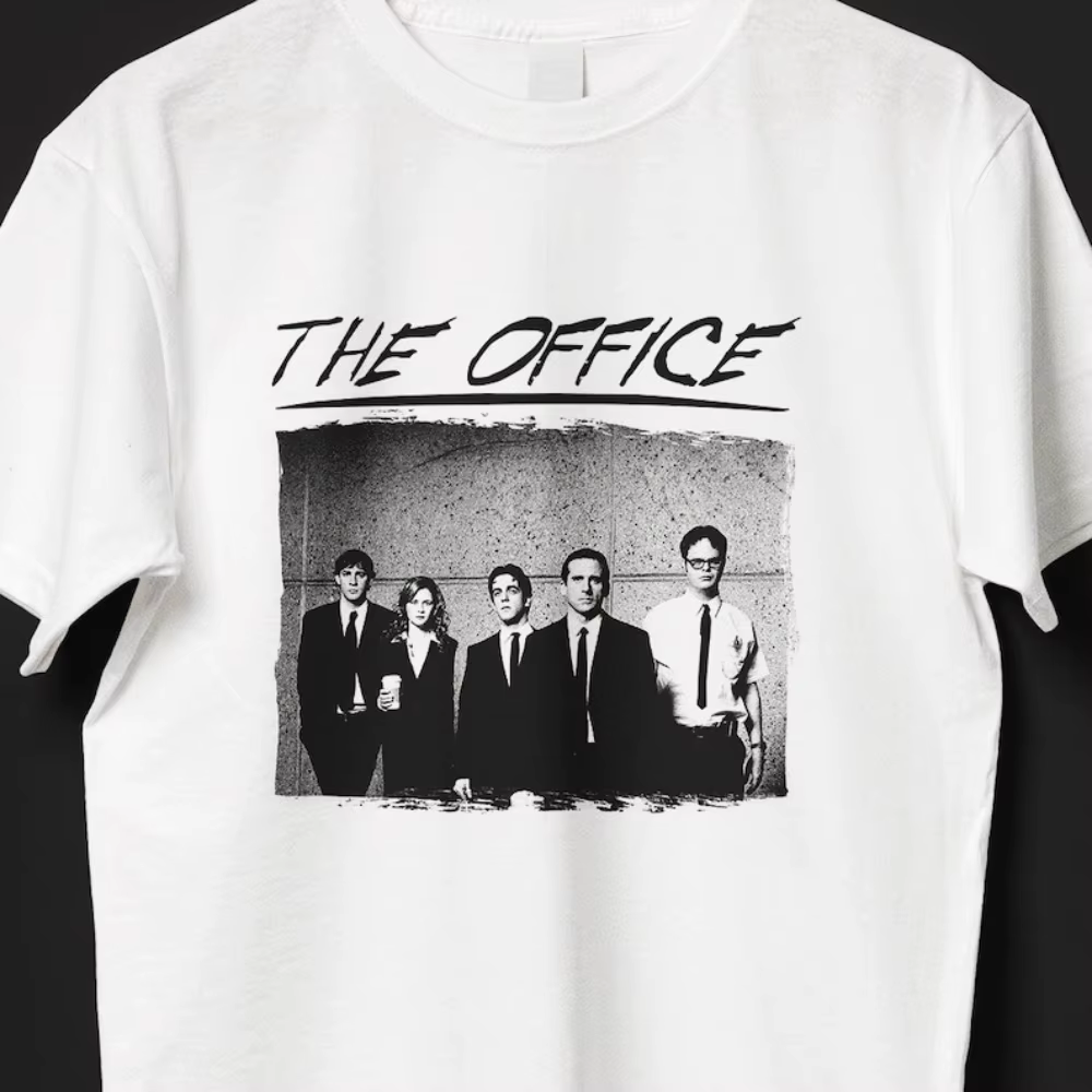 L'émission de télévision de bureau série Michael Scott Jim Halpert Dwight Schrute Pam Beesly imprimé T-shirt femme