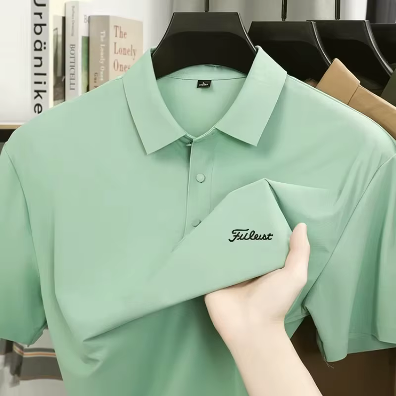 Polo classique en coton imprimé
