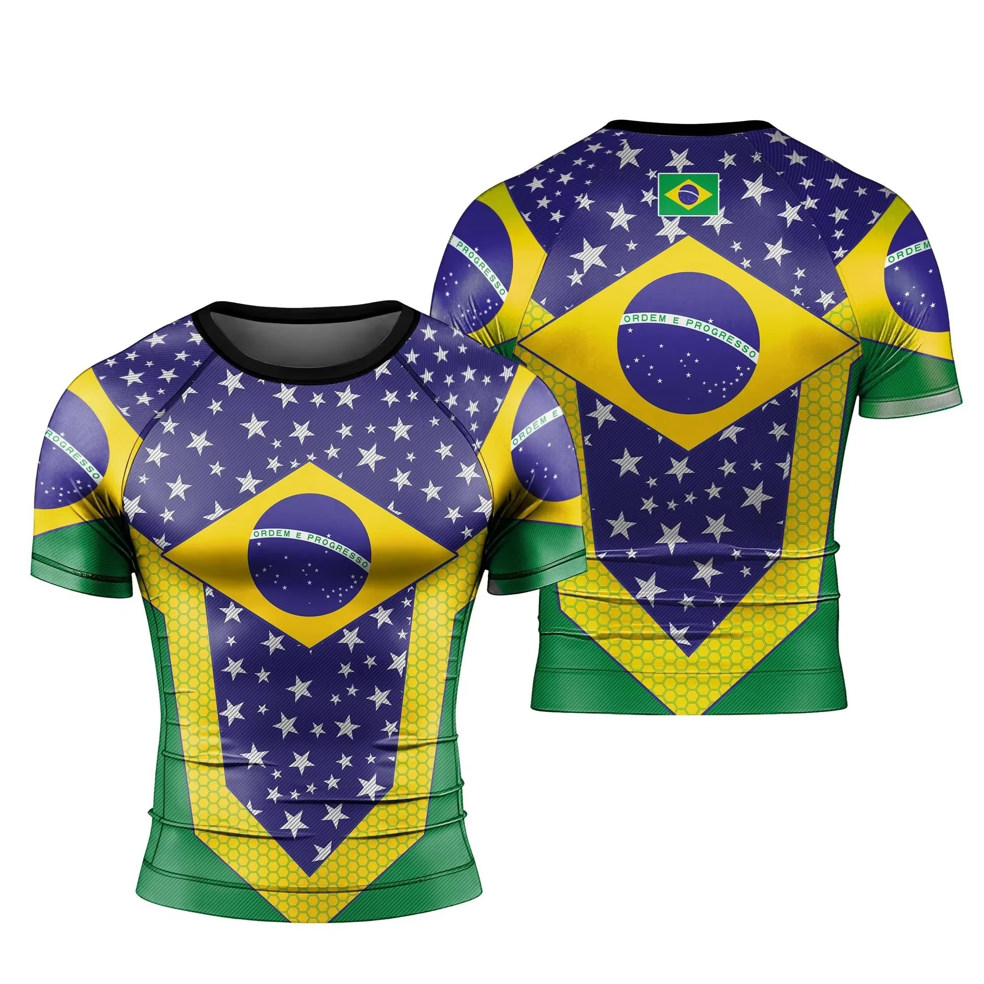 T-shirt de Jiu-Jitsu Brésilien pour Hommes 2026 – Haut de Sport à Manches Courtes pour Grappling