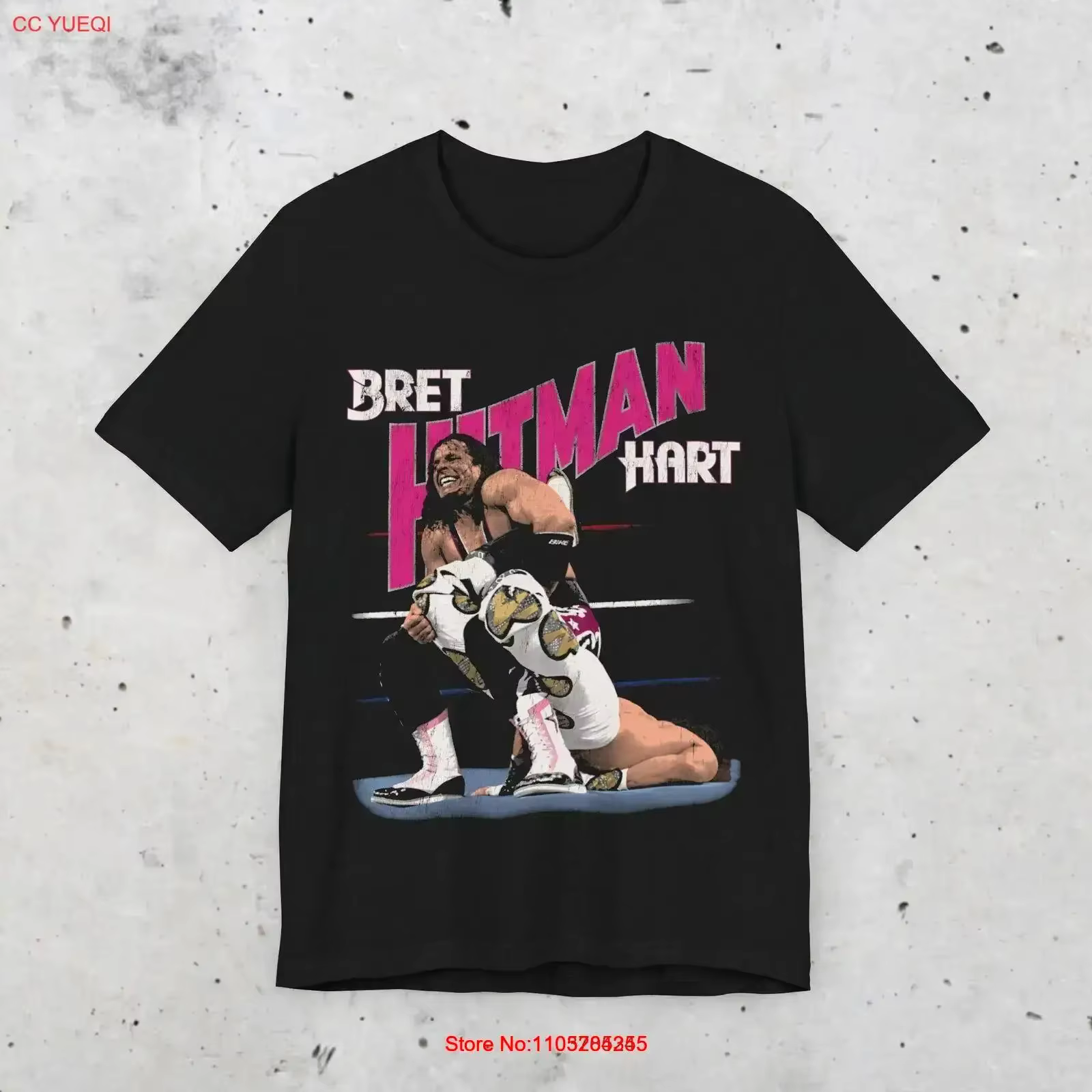 T-shirt Bret Hitman Hart de lutte
