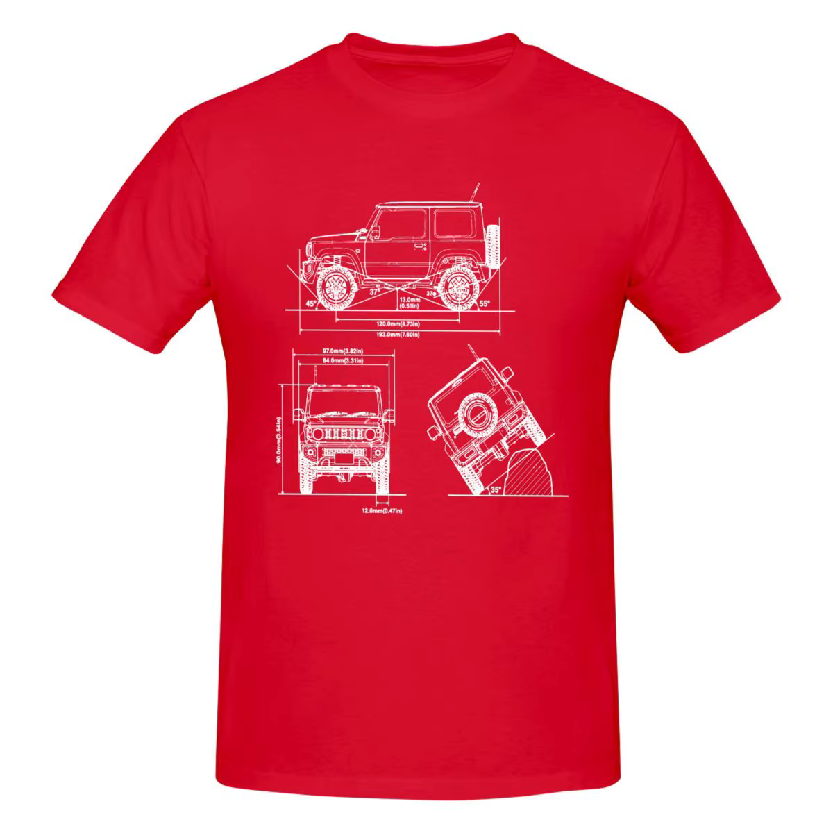 T-shirts graphiques Jimny pour fans de voitures japonaises